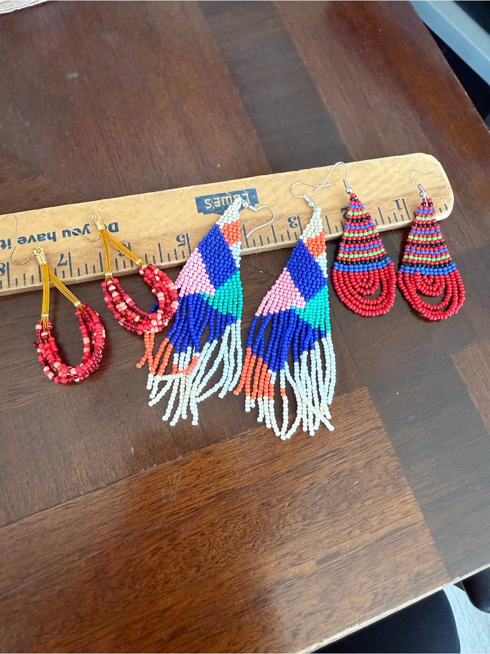 Bundle of 3 Seed Bead Earrings